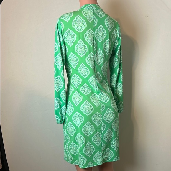 Eci New York Women’s Sheath Midi Dress Long Sleeve100%Cotton Size S - Picture 7 of 11